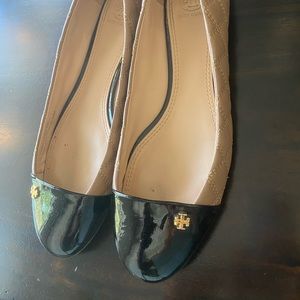 Authentic Tory Burch size 10 quilted flats